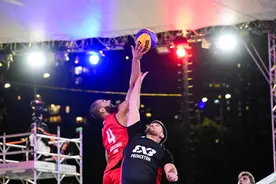 （体育）三人篮球——世界巡回大师赛香港站赛况图片