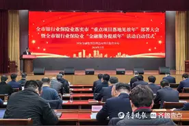 枣庄市银行业保险业落实市“重点项目落地见效年”部署大会启动图片
