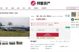 江苏一空客320飞机被拍卖，仅限自提图片