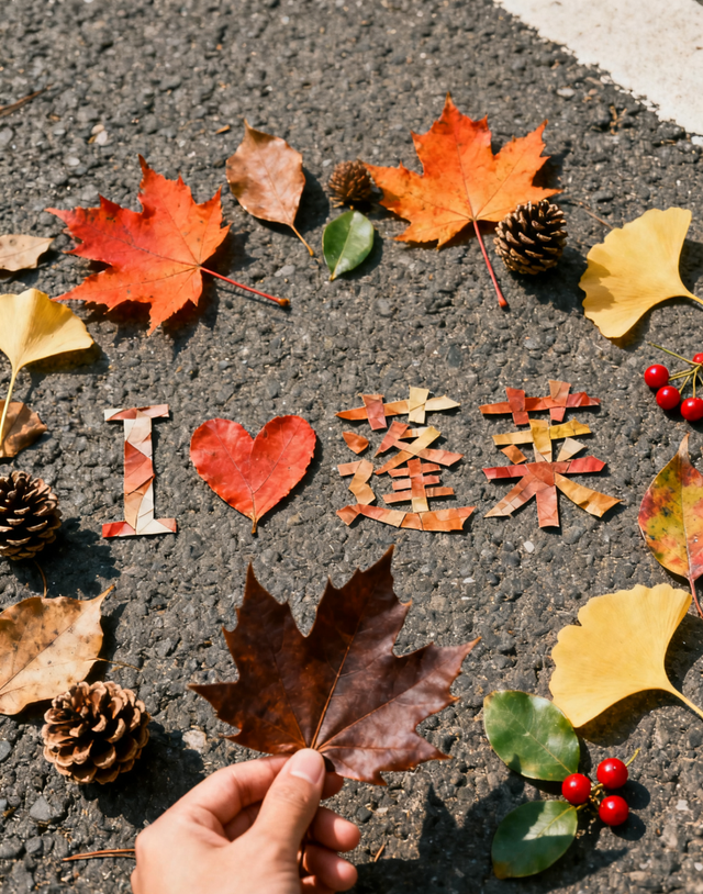 落叶正是橙黄橘绿时！在大街上捡到一整个“蓬莱”