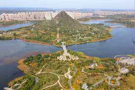 气温下降，鹊华秋色美如画图片