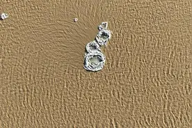 黄河流凌了，这是咋样测量判定的？图片