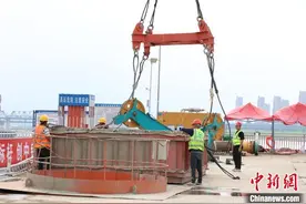 安徽蚌埠市延安路大桥主桥桩基施工完成图片