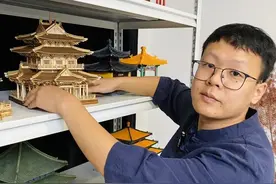 以木为笔，桂林小伙的古建筑模型令人叹为观止！图片