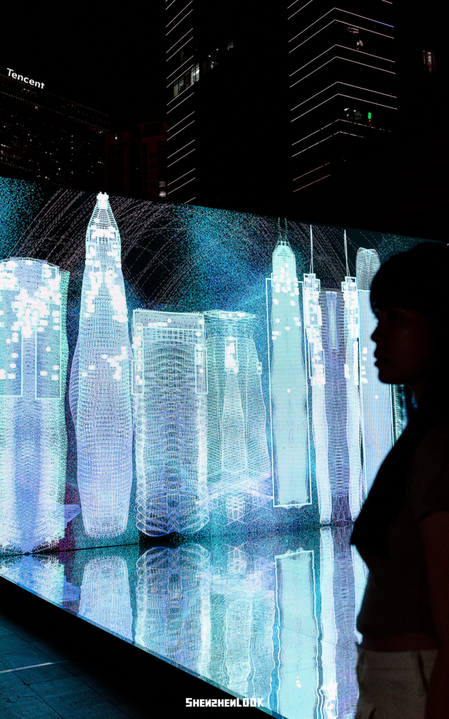 不愧是南山！深圳湾夜景彻底变了，光影艺术季来了