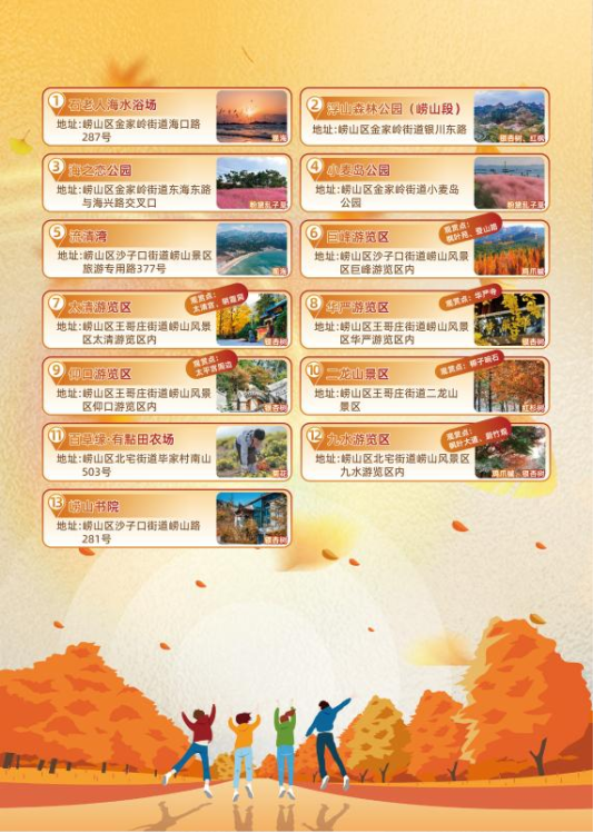 畅游青岛 文明相伴｜2025崂山赏秋地图发布，秋韵“大片”绝美上映！