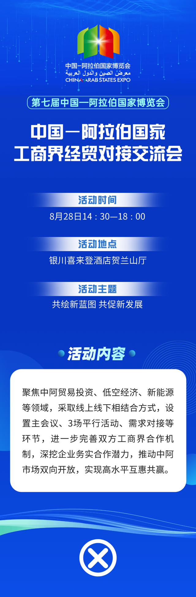 倒计时丨“1”触即发，第七届中阿博览会明日启幕！