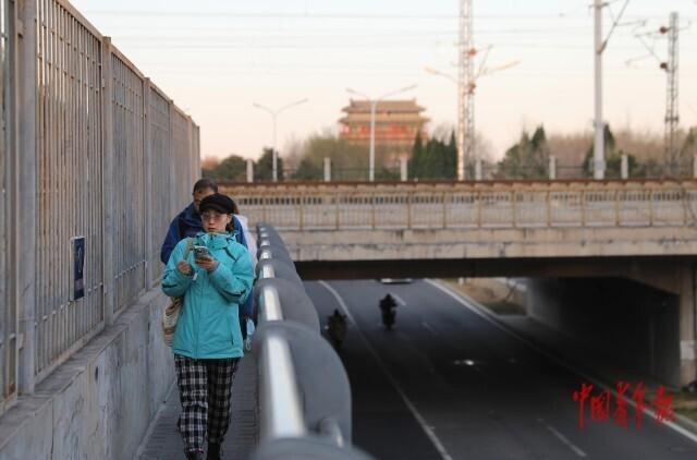 北京中轴线旁的初冬