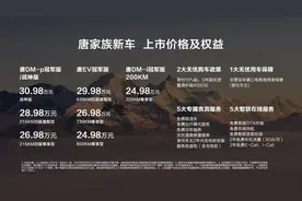 比亚迪唐家族新车来了：24.98万元—30.98万元 搭载云辇技术图片