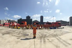 聚焦实战磨砺尖兵！六盘水消防开展2025年度地震救援实战拉动演练图片