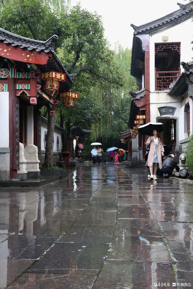 雨中趵突泉，美得让人醉