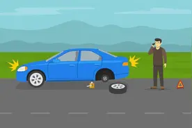 路遇石块车子爆胎，赔偿23800元图片