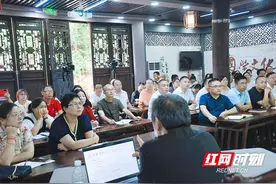 湖南大学岳麓书院教授邓洪波在沅陵论“心学”图片