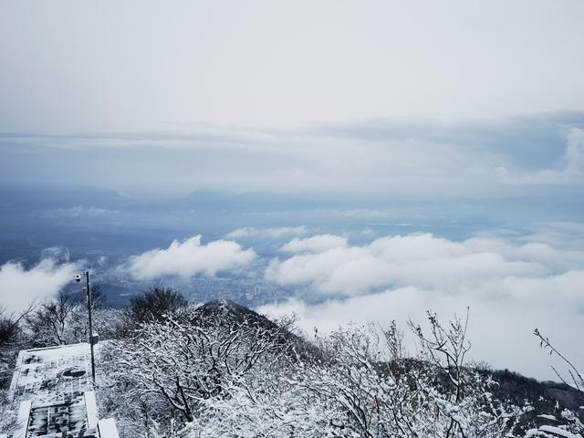 河南北风吹雪，嵩山一夜白头