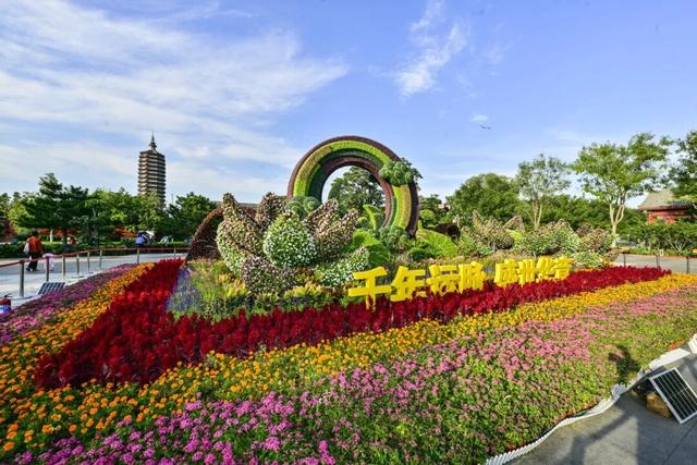 240万株鲜花绿植装扮副中心！国庆中秋景观惊艳亮相