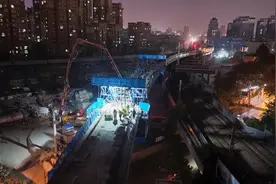新增胶济三线特大桥主体施工完成，济南铁路枢纽运输升级在望图片