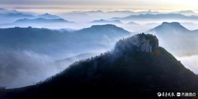 临沂蒙阴，立冬启序云海漫崮