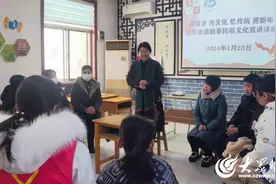 济宁高新区接庄街道开展新春民俗文化宣讲活动图片