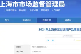 2024年上海市泥类玩具产品质量监督抽查结果公布图片