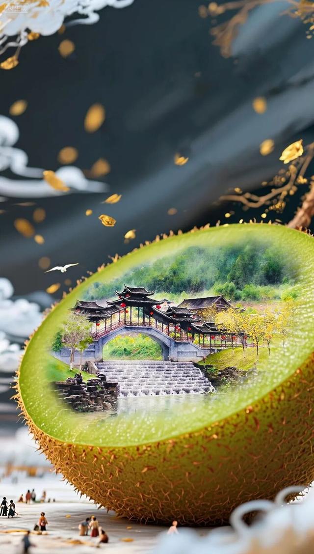 这里是屏边：人在景中走 景在果里藏