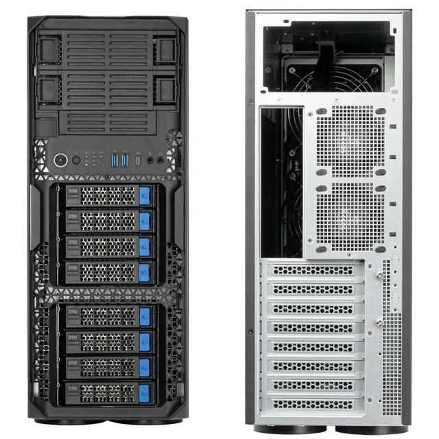 银昕推出工作站机箱 WS380-E：8 个热插拔盘位，支持 2U 冗余电源