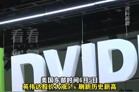英伟达市值突破3万亿美元 超越苹果公司图片