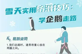 学企鹅走路能防滑？雪后出行实用防滑手册图片