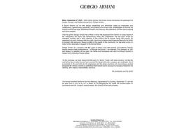 阿玛尼品牌创始人乔治·阿玛尼离世图片