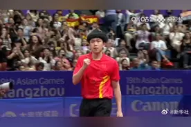 中国选手王楚钦4比0韩国选手林钟勋，晋级亚运乒乓球男单四强图片