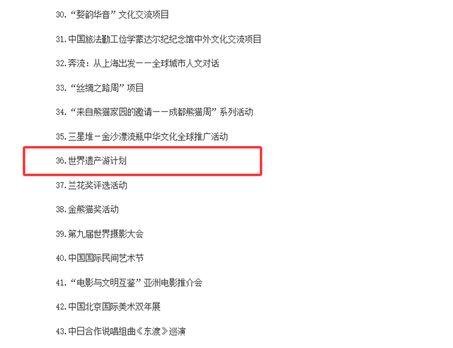“世界遗产游计划” 被列入全球文明对话部长级会议行动计划清单！