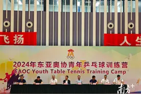 与奥运冠军面对面！2024年东亚奥协青年乒乓球训练营在汕头开营图片
