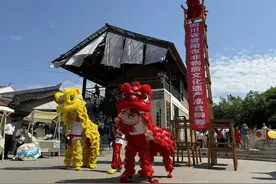 “高”“险”“奇”传承500余年 资阳堪嘉红莲高台狮舞10米高空起舞丨文化资阳②图片