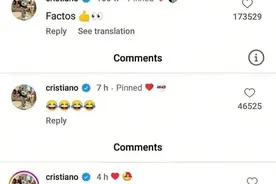 三度下场，针对评奖❗C罗社媒三次锐评：Factos，😂，😂🙈图片