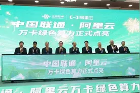 中国联通·阿里云万卡绿色算力项目 在青海西宁点亮图片