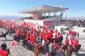 中国电信新疆克州分公司为“乡村振兴杯”赛马叼羊活动网络畅通护航图片