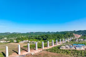 成渝中线高铁安岳站进度上新 即将进入交通场站及连接道路工程项目建设阶段图片