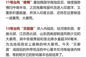 11、13、14、15、16……为啥最近台风这么多？专家解读→图片