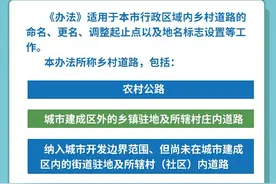一图读懂｜日照市乡村道路命名管理办法图片