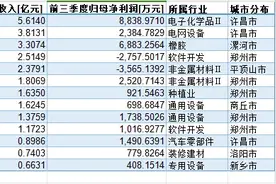 前三季度营收27.6亿元！北交所河南公司业绩公布图片