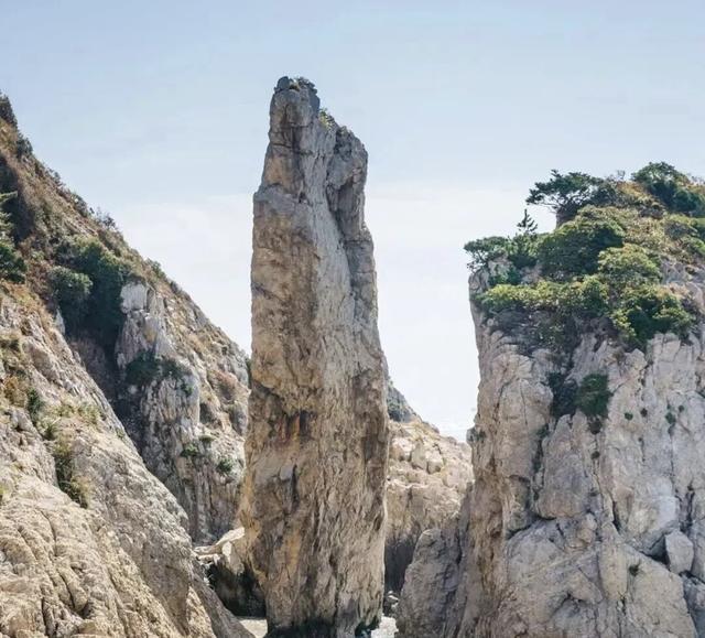 舟山那座小岛，有一棵大石笋