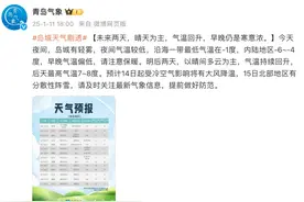 青岛人：冷空气又要来了！大风降温，还有分散性降雪……图片