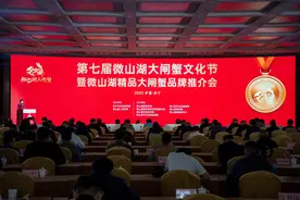 好水养好蟹 抱团闯市场，微山湖大闸蟹北上南下图片