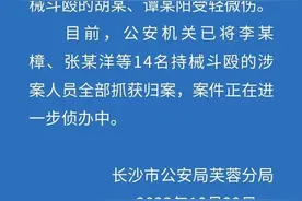 当街持械斗殴？警方通报：14名涉案人员全部抓获归案图片