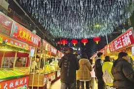 兰州市各夜市春节期间红红火火喜迎市民游客图片