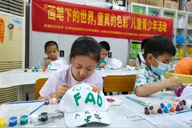 玉塘街道长圳社区组织开展鸭舌帽主题绘画活动图片
