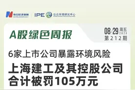 6家上市公司暴露环境风险 上海建工及其控股公司合计被罚105万元丨A股绿色周报图片