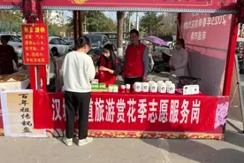 守护春日芬芳 河南新野志愿服务扮靓赏花季图片