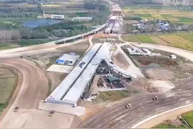 安徽淮南：重点工程国庆假期施工忙图片