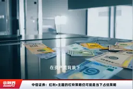 中信证券：红利+主题的杠铃策略仍可能是当下占优策略视频封面