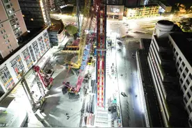 粤东城际铁路汕头汽车总站围护结构启动、澄海制梁场首榀箱梁架设图片